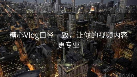 糖心Vlog口径一致，让你的视频内容更专业