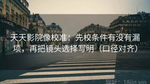 天天影院像校准：先校条件有没有漏项，再把镜头选择写明（口径对齐）