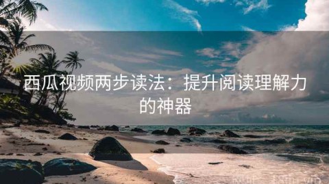 西瓜视频两步读法：提升阅读理解力的神器